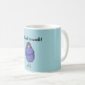 Koffie-mok met afbeelding van niet zo gelukkige vo koffiemok (Voorkant rechts)