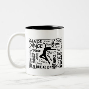 Koffie mok met Dance design erop. Je zult het leuk