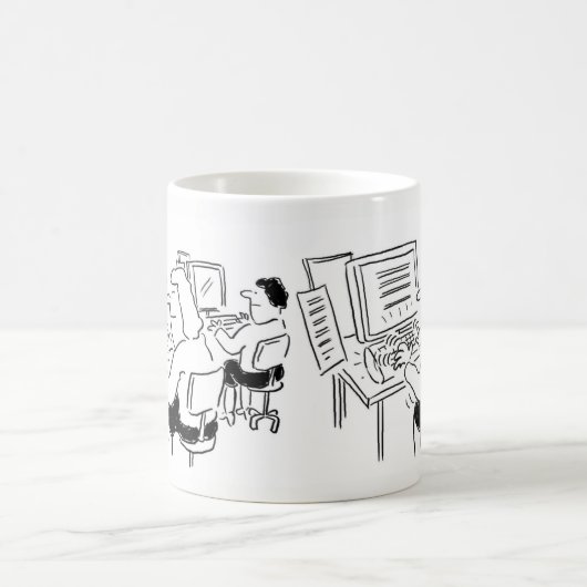 Koffie-Mok met Data Entry Word Processing Koffiemok (Center)