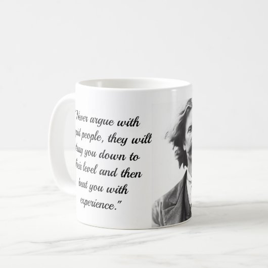 Koffie Mok met Mark Twain Quote (Voorkant links)