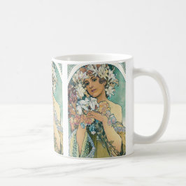Koffie mok met Mucha design