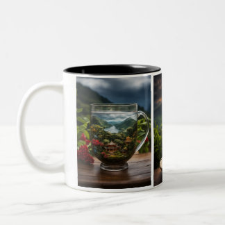 Koffie Mok met Natural Green Tea Glass Design