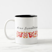 Koffie-Mok met Pyrex-vriendschapsontwerp Tweekleurige Koffiemok (Links)