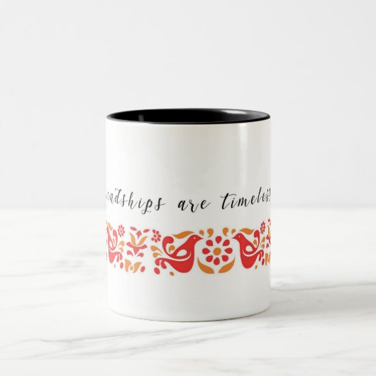 Koffie-Mok met Pyrex-vriendschapsontwerp Tweekleurige Koffiemok (Center)