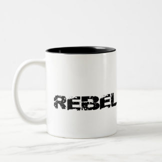Koffie Mok Met REBEL erop ontworpen