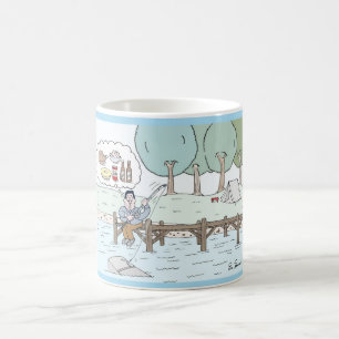 Koffie-Mok met vissers Koffiemok