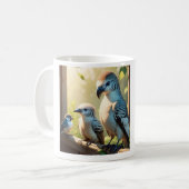Koffie Mok met Vogels (Voorkant links)