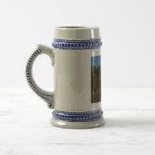 Koffie-mok met vuurtoren foto bierpul (Links)