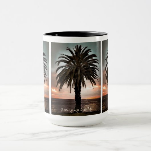 Koffie-Mok Mijn beste levenspalmboom en zonsonderg Mok (Midden)