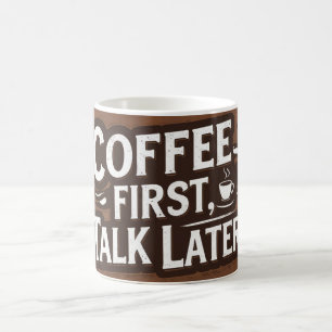  koffie Mok   Retro Typografie Koffieliefhebber