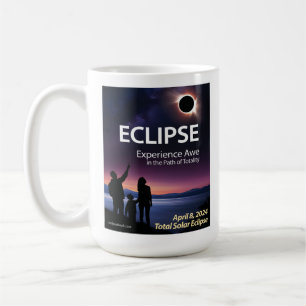 Koffie Mok voor April 8, 2024 Solar Eclipse