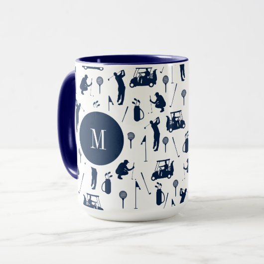 Koffie mok voor een golfer (Voorkant links)