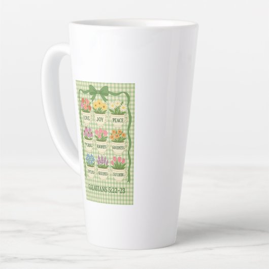 Koffie Mok vrucht van de Spirit Tea Cup met Flower (Linkerhoek)