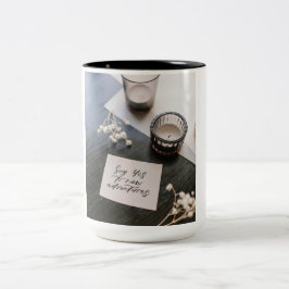 Koffie Mok, warme cacao Tweekleurige Koffiemok