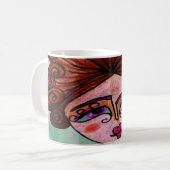 Koffie Mok (Whimsical Woman - 01) (Voorkant links)