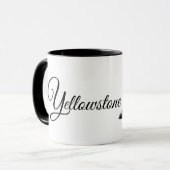 Koffie Mok-Yellowstone Buffel Mok (Voorkant links)