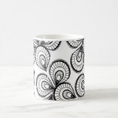 Koffie Mok - Zwart-wit Design Pattern (Center)
