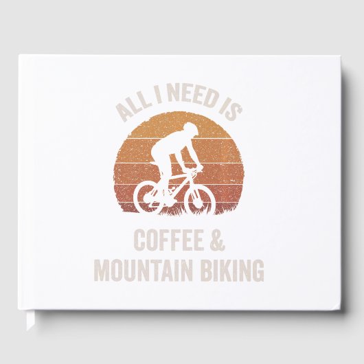Koffie & mountainbiken  afdaling fiets gastenboek (Voorkant)