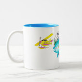 KOFFIE MUGS VOOR DE HALIBUTKATTEN TWEEKLEURIGE KOFFIEMOK (Links)