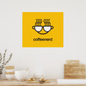 Koffie Nerd afdrukken/poster Poster (Keuken)