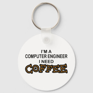 Koffie nodig - Computer Engineer Sleutelhanger