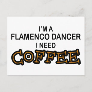 Koffie nodig - Flamenco Briefkaart