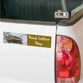 Koffie Nodig Grappige Eend Bumpersticker (Op Truck)
