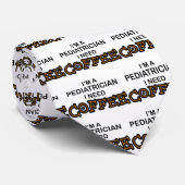 Koffie nodig - pediatricist stropdas (Opgerold)