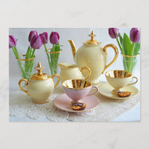 Koffie-ochtend  uitnodigingskaart kaart