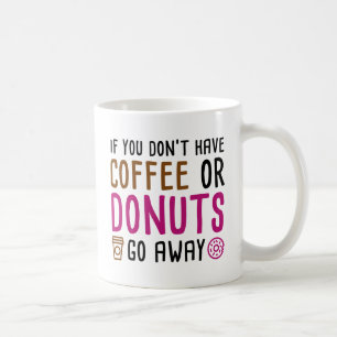 Koffie of donuts koffiemok