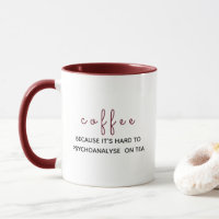 Koffie: Omdat het moeilijk is om psychoanalyse op