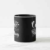 Koffie omdat het Toevoegen Harde borstel is Mok (Midden)