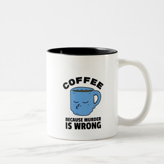 Koffie omdat moord een verkeerde Mok is (Rechts)