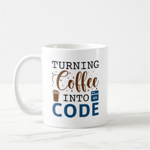 Koffie omzetten in code koffiemok