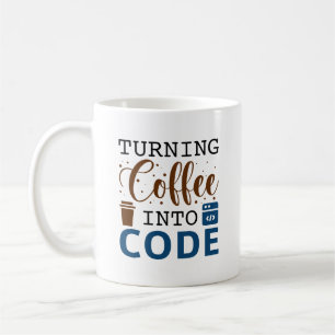 Koffie omzetten in code koffiemok