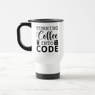 Koffie omzetten in code reisbeker