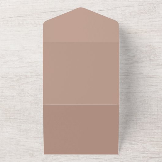 Koffie-ontwerp voor huwelijksuitnodiging all in one uitnodiging (Buitenkant)