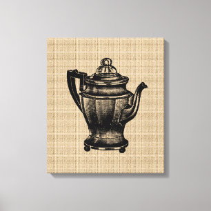  koffie op Canvas Afdruk