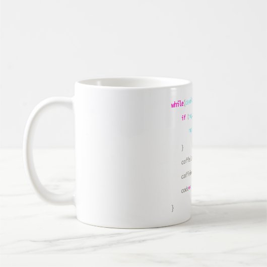 Koffie op code - Mok van de programmeur (Links)
