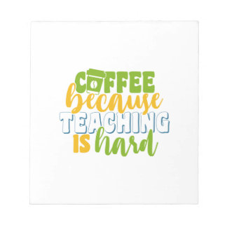 Koffie op de dag van de leraar, omdat onderwijs mo notitieblok
