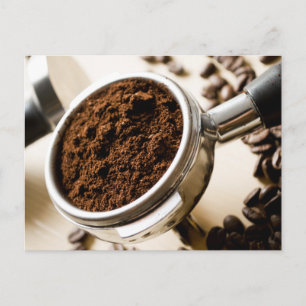 Koffie op de grond, Portafilter, Espresso, Koffieb Briefkaart