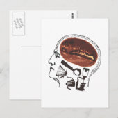 Koffie op de hersenen briefkaart (Voorkant / Achterkant)