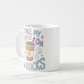 Koffie op de rotsen koffiemok (Voorkant links)