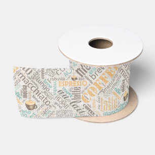 Koffie op jute wolk wolk teal ID283 Lint