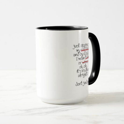 Koffie op mijn koffie-mok mok (Voorkant rechts)