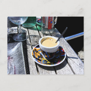 Koffie op Normandië Beach Briefkaart