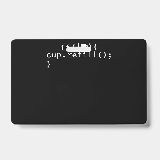 Koffie Opvul Slimme Codeer Software Engineer Badge (Voorzijde)