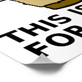 Koffie over Juice Funny Poster (Hoek)