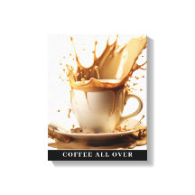KOFFIE OVER STRETCHED Canvas Print