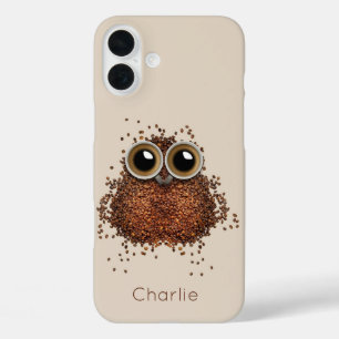 Koffie Owl aangepaste telefoongesprekken iPhone 16 Plus Hoesje